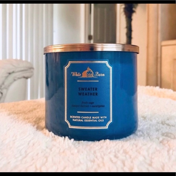 Bath and body works Sweater Weather 3-Wick Candle